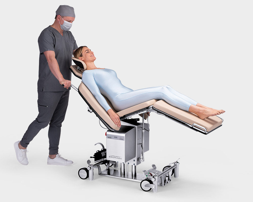Eenvoudig, ergonomisch patiëntentransport met BRUMABA operatietafel